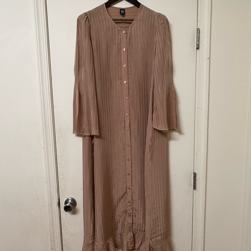 Elegant Brown Maxi Dress